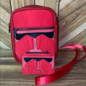 Loungefly Red Sith Trooper Bag and Card Holder
